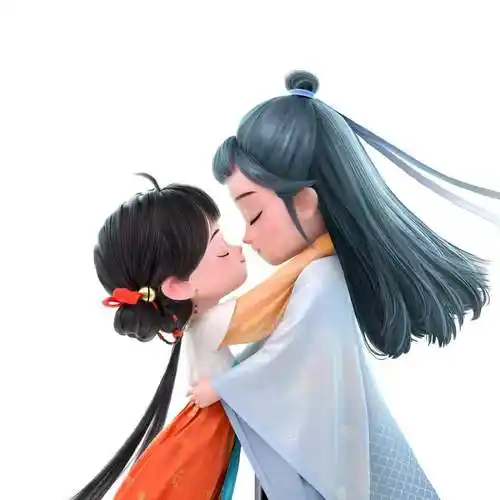 熠垣枫 阿巳与小铃铛汉服情侣装cos服印花汉服春秋款可爱裙子 阿巳