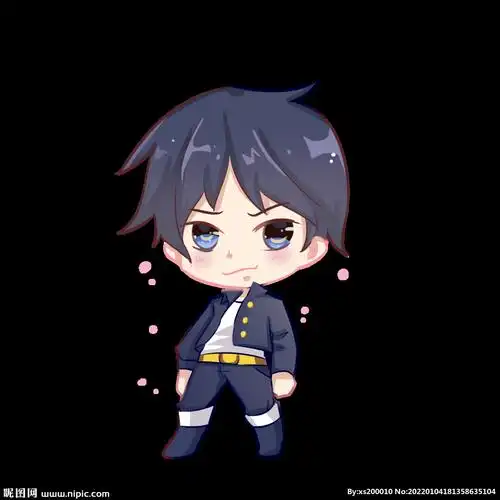 q版帅气酷炫的萌系男孩动漫人物图片