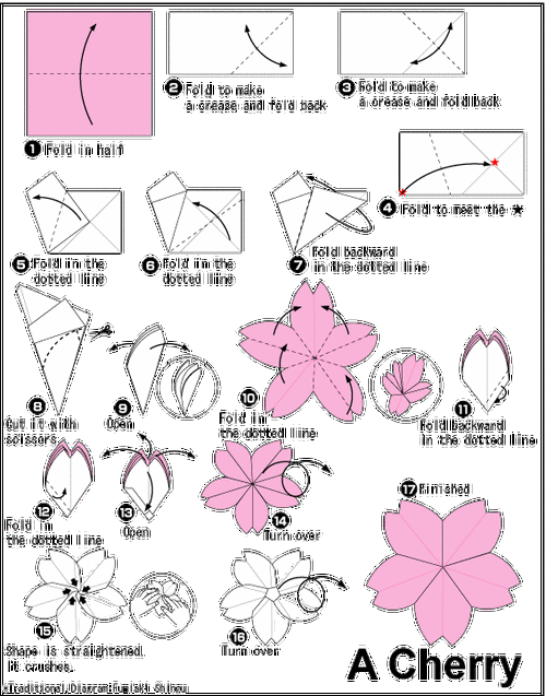 幼儿手工折纸简单花束
