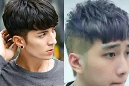 图锅盖头男生剃掉两鬓图片秀出帅气迷人的气质