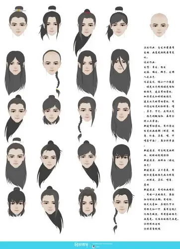 古风男性的发型设计