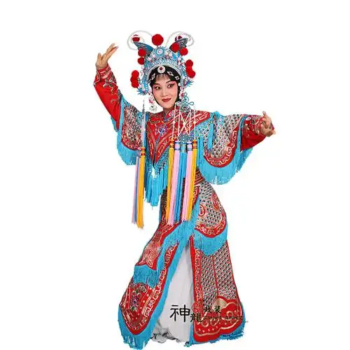 戏曲服装仿手绣女改良靠京剧刀马旦花木兰穆桂英武旦女将软靠