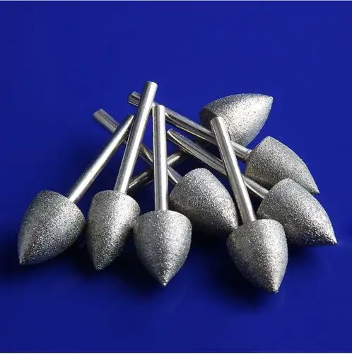 形金刚砂磨头电磨头玉石雕刻原石去皮打磨头细砂磨棒一个 型金刚砂【3