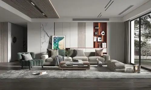 现代简约客厅模型 3dmax2013 vr渲染器