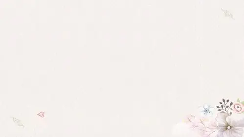 淡雅水彩花卉蝴蝶ppt背景图片 - 第一ppt