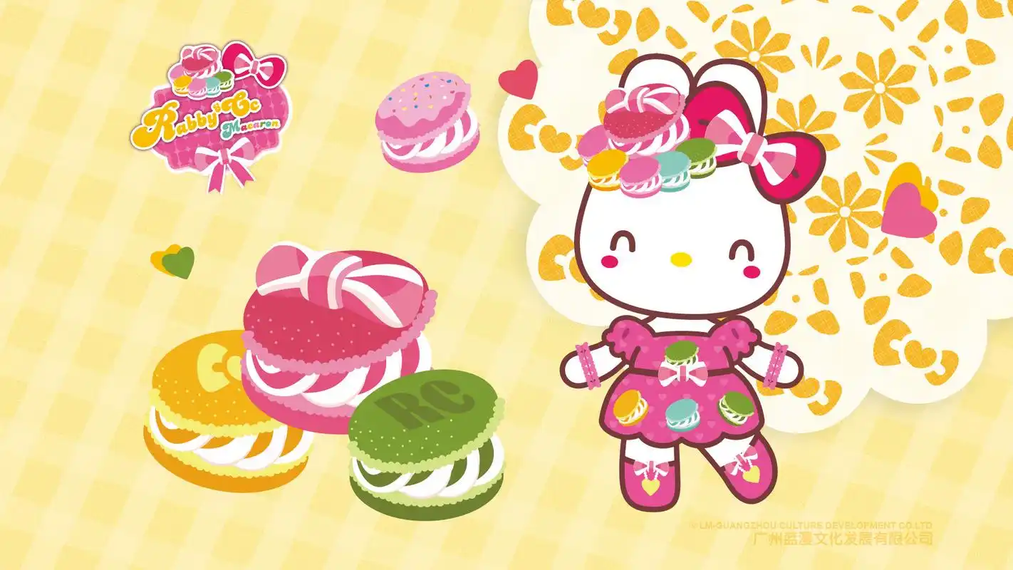 rabbycc卡罗马卡龙可爱卡通图片壁纸,充满少女心的可爱马卡龙卡通图片