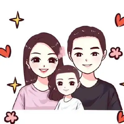 一家三口头像卡通超萌,精美头像-可爱美图