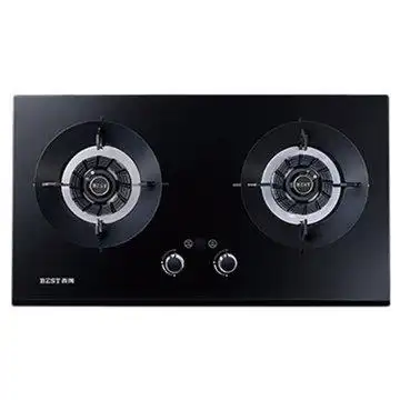 百得(best) jzt-q927b 家用 钢化玻璃 梯旋火 燃气灶 黑