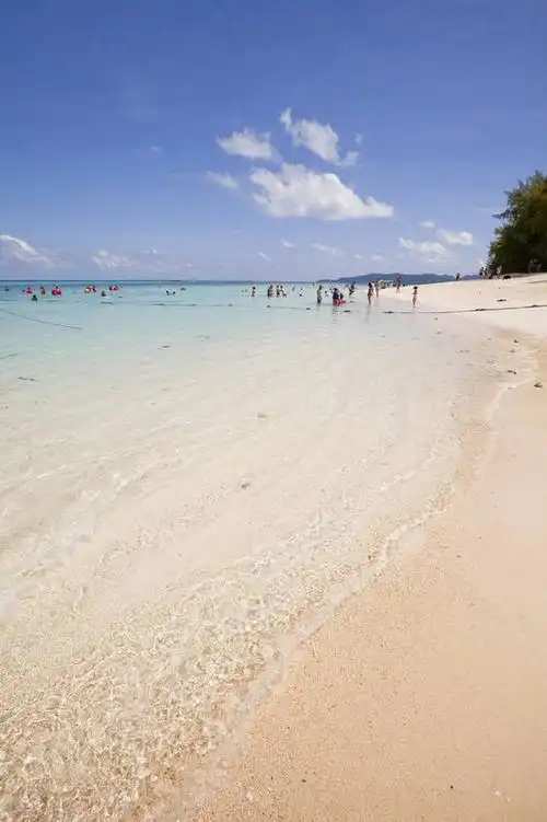 游泳,竖图,彩色,室外,白天,旅游,度假,美景,名胜古迹,沙滩,树林,标志