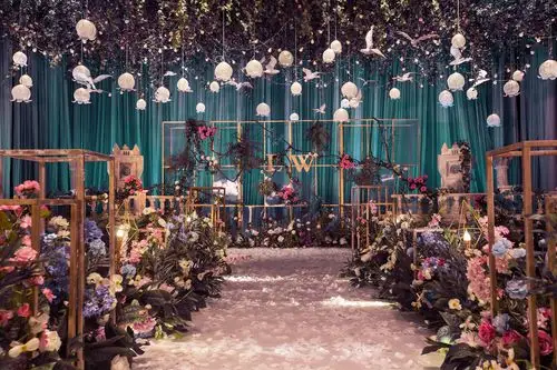 墨绿色西式婚礼-扬州美寻高端婚礼定制服务有限公司-wed114结婚网