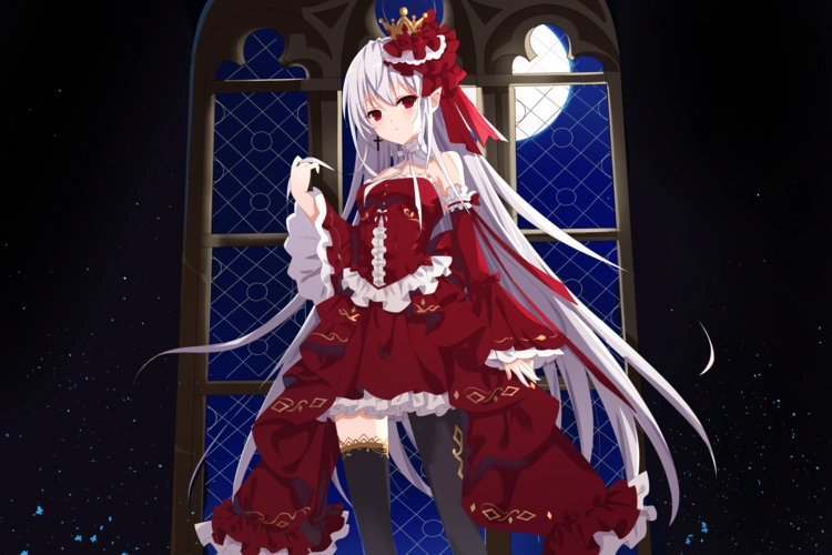 xp放出为爱买单约了几张吸血鬼美少女的原画部分无