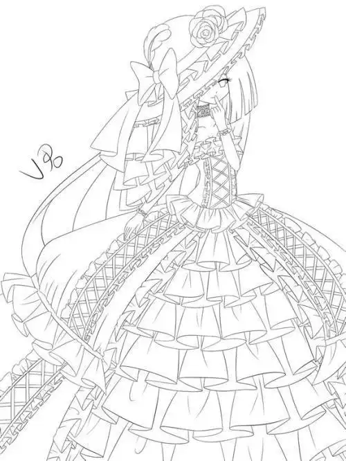 画女孩步骤日本裙子和服简笔画动漫少女简笔画大全动漫人物女生简笔画