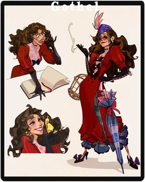 公主#魔发奇缘#女巫葛朵#速写慢绘人生#角色设计#服装设计#动画#童年