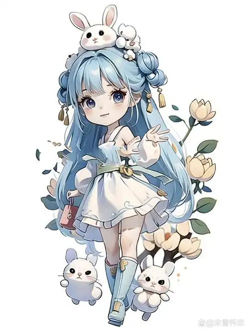 可爱古风q版小美人