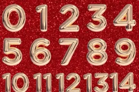 2021年金色主题数字2000x2000dpi300psd模版下载