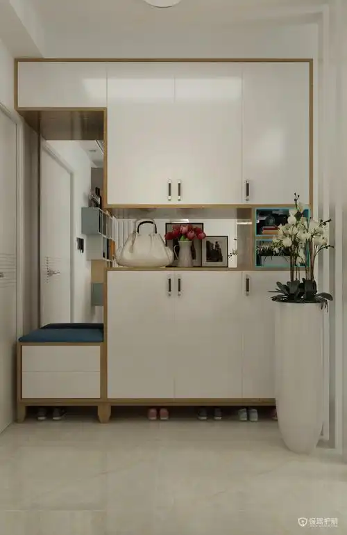 实用的鞋柜内部设计,客厅玄关设计效果图