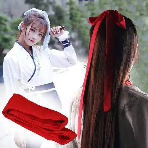 发饰发绳 缎带_马尾发带缎带日系发带丝带飘带绑马尾汉服头饰古装配饰