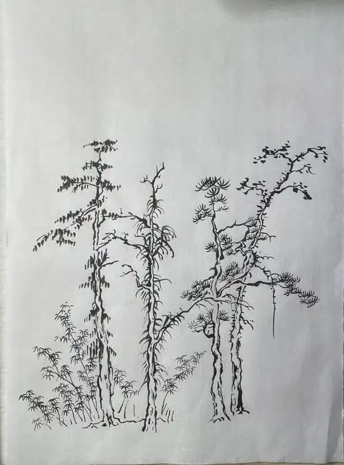 芥子园山水谱临摹九