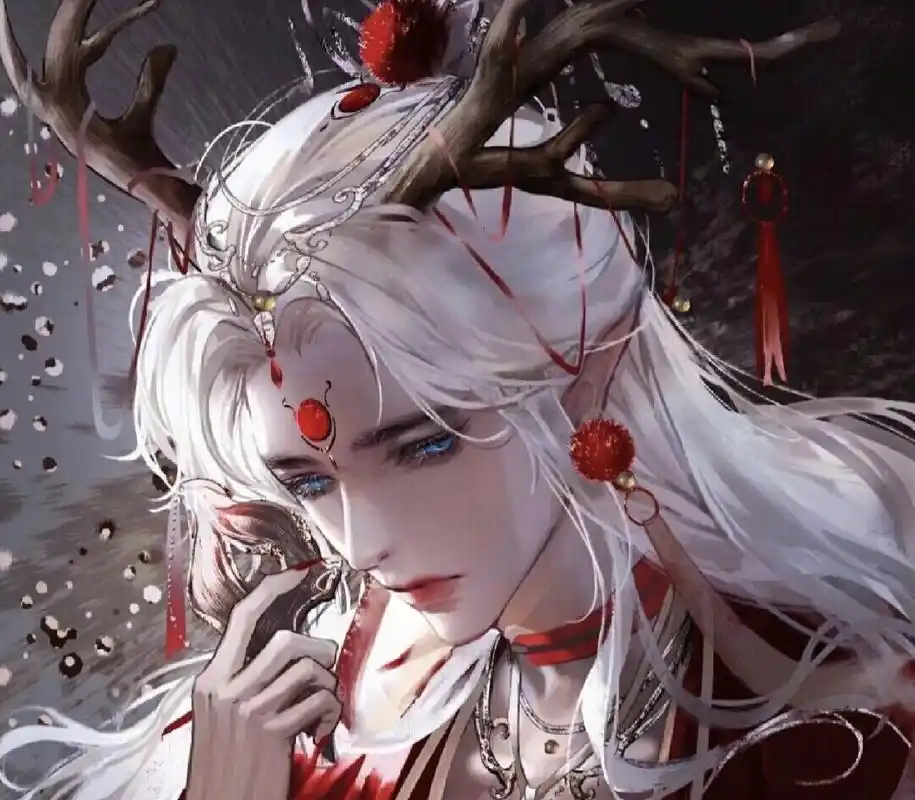 【古风唯美美男头像】 唯美中夹带一丝破碎感,一席红衣邪魅而又不失