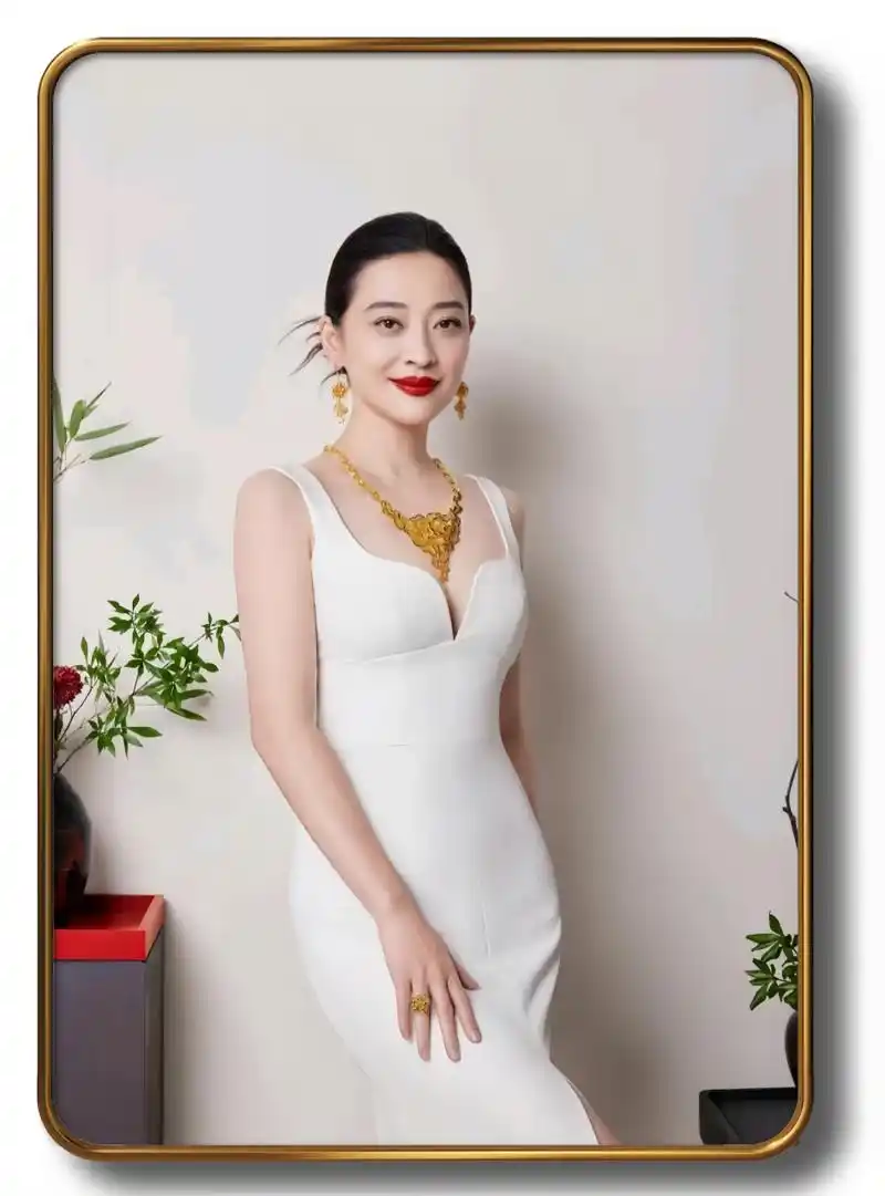 47岁的梅婷身穿抹胸深v白裙身材丰满端庄,优雅明艳动人,穿白色礼服裙