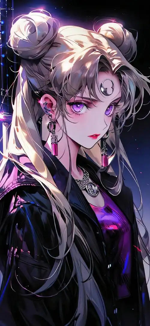 酷酷的动漫女生壁纸#壁纸