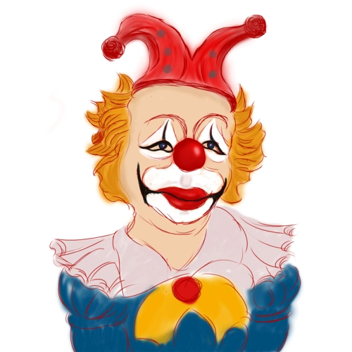 愚人节小丑人物卡通手绘图片