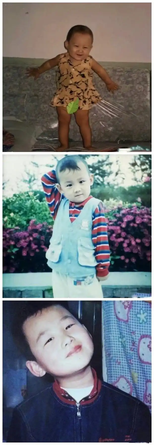 男大十八变!白敬亭童年照首曝光,小时候是个大饼脸,逆袭了