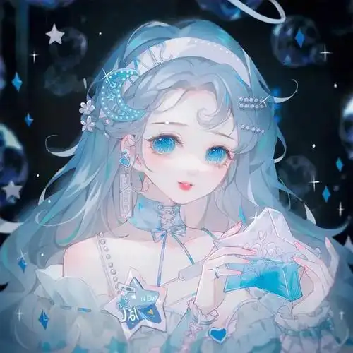 蓝色紫色系列头像下次见面就从一朵花开始吧