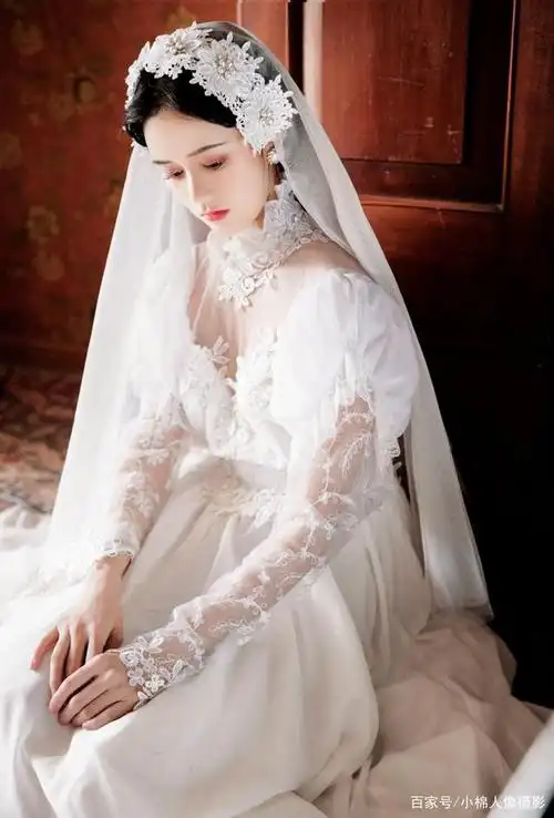 白色婚纱太美了,让仙女降落人间