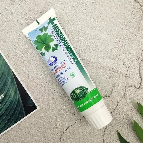 牙膏泰国草本dentistepluswhite美白敏感专用清新牙膏