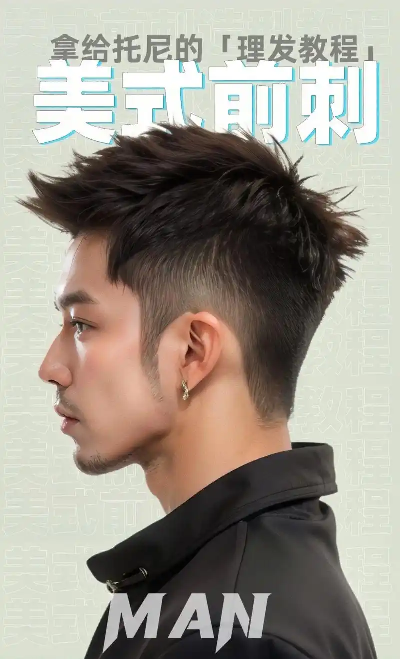 哥们儿,你们问了很多次的,前刺发型秘籍 - 抖音
