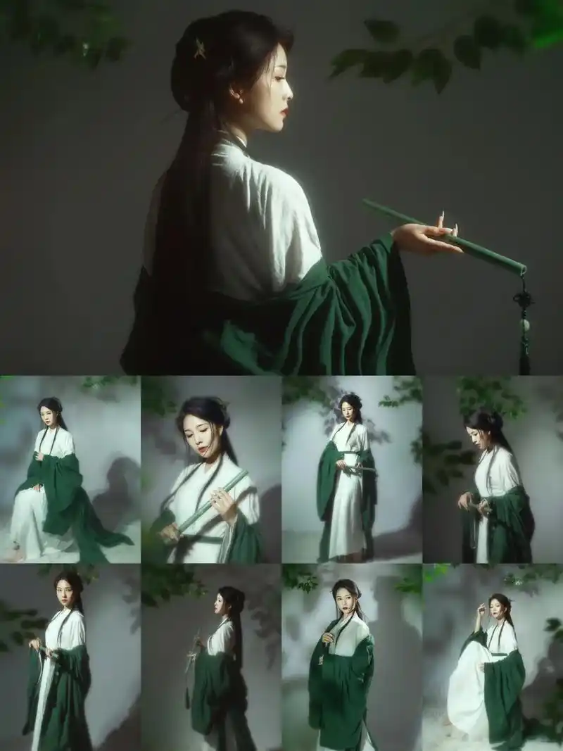 分享一组室内拍的影系列玉笛少女～#笛子 #古风 #长沙约拍 - 抖音