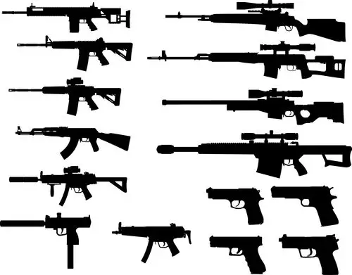 各种枪械武器大全矢量素材