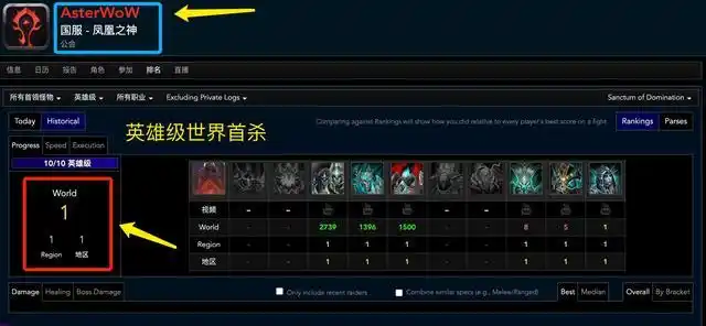 魔兽世界:时隔12年,中国公会再次拿下世界首杀!团队阵容分析