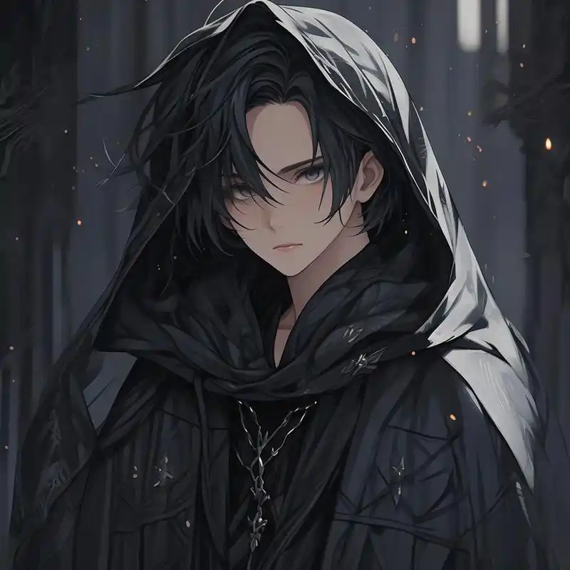 94黑暗系冷酷二次元男生头像94