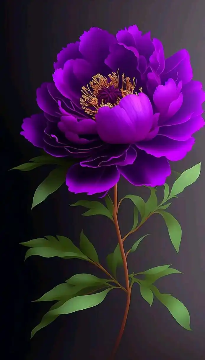 牡丹花壁纸,蓝色,紫色和白色,你喜欢哪个颜色