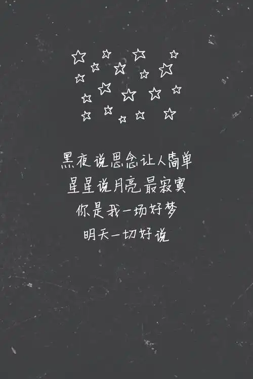 歌词壁纸#《情歌》—陈珊妮 黑夜说思念让人简单 / 星星说月亮最寄