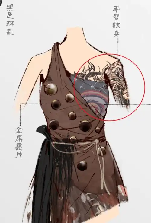 手上的纹身图案如下:最清晰的纹身,还是李茂贞,如下图所示,对比可知