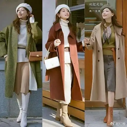 冬季还是大衣更受欢迎搭配长裤裙子就够既保暖洋气超美