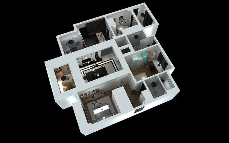 室内家装 3d效果图 临摹 设计 室内装修