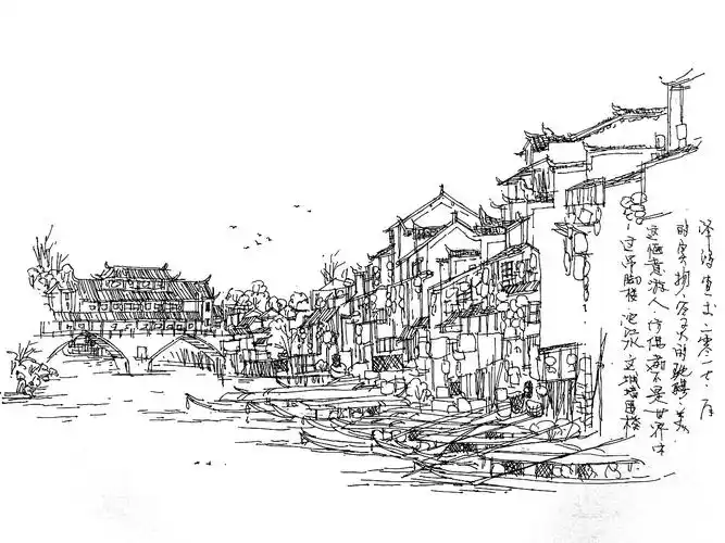 time-:-/current time0:00湘西 凤凰古城 钢笔 马克笔创作广州/插画师