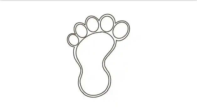 脚丫简笔画怎么画