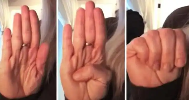 sos手势怎么打_拇指_手指_女孩