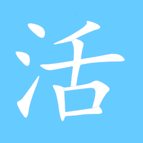 活汉字动态标准笔顺(手把手教写活字)