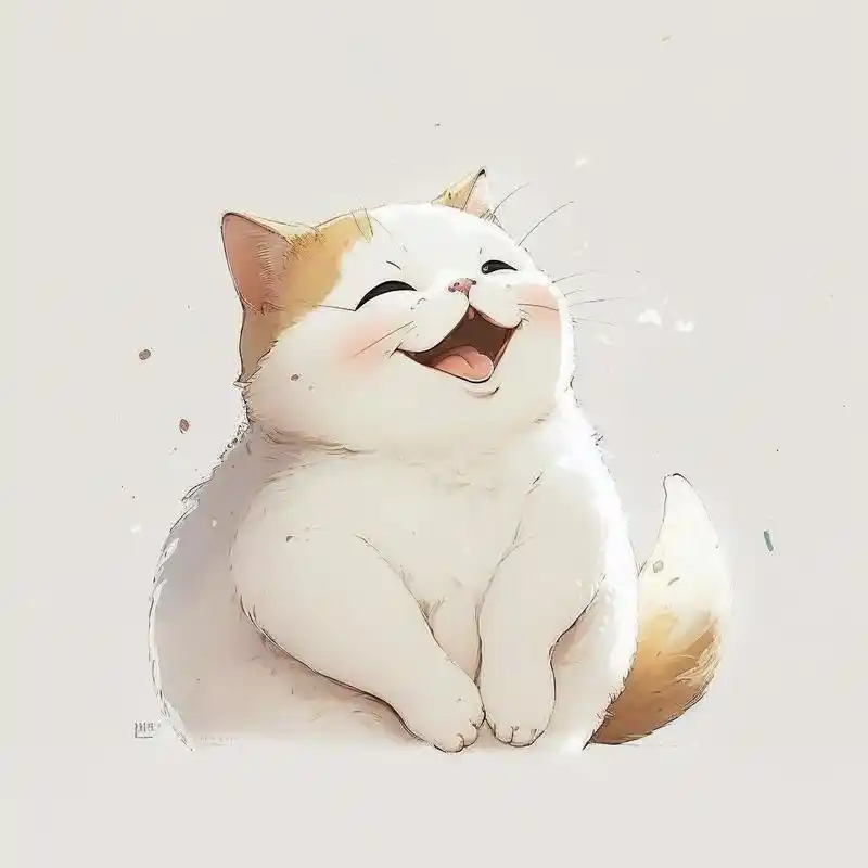 天天都要开心呀,猫咪治愈头像