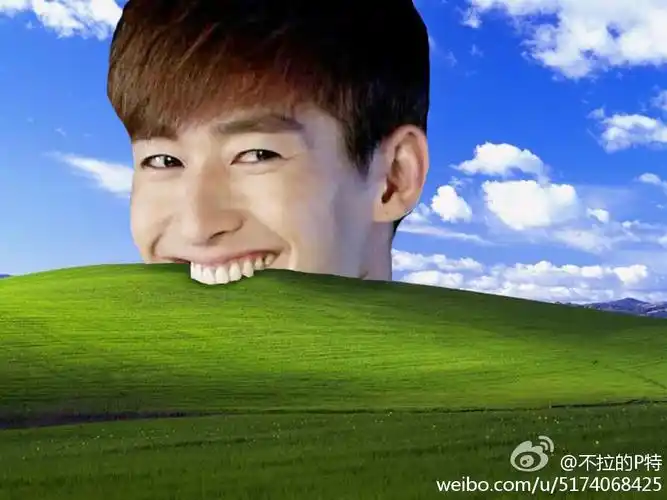 求张翰咬桌面壁纸,win7