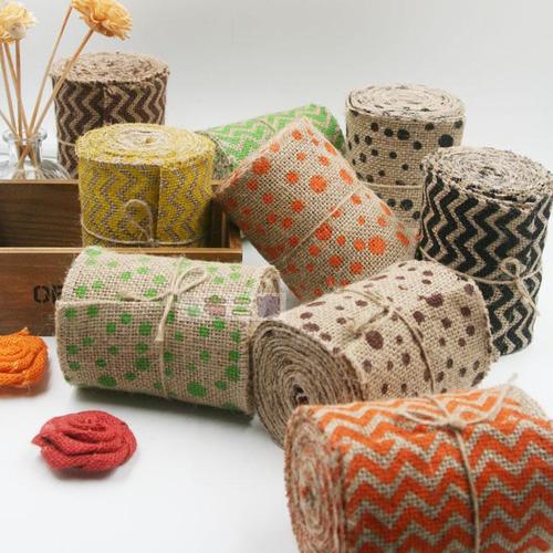 粗麻布印花麻绳麻袋布黄麻装饰装修老粗布和风布料手工油画布布料