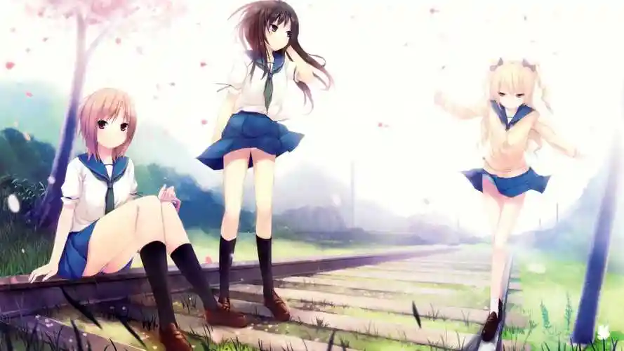 唯美的动漫风景人物图片桌面壁纸