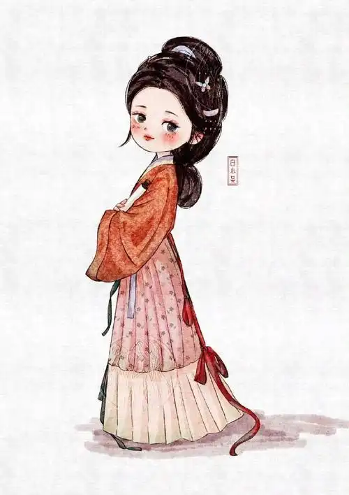 汉服##古风插画