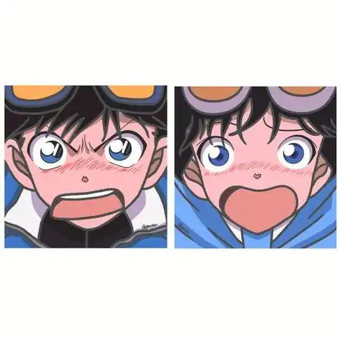 卡通头像情侣头像动漫情头黑羽快斗中森青子名侦探磕南